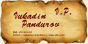 Vukadin Pandurov vizit kartica